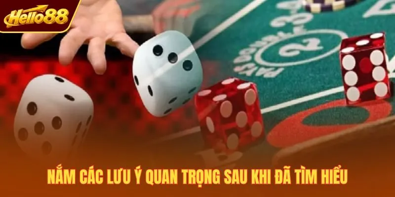 Nắm các lưu ý quan trọng sau khi đã tìm hiểu